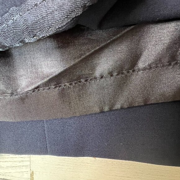 Pendleton Skirt Womens Size 2 Navy Blue Virgin Wool Blend Business Modern - Picture 11 of 14